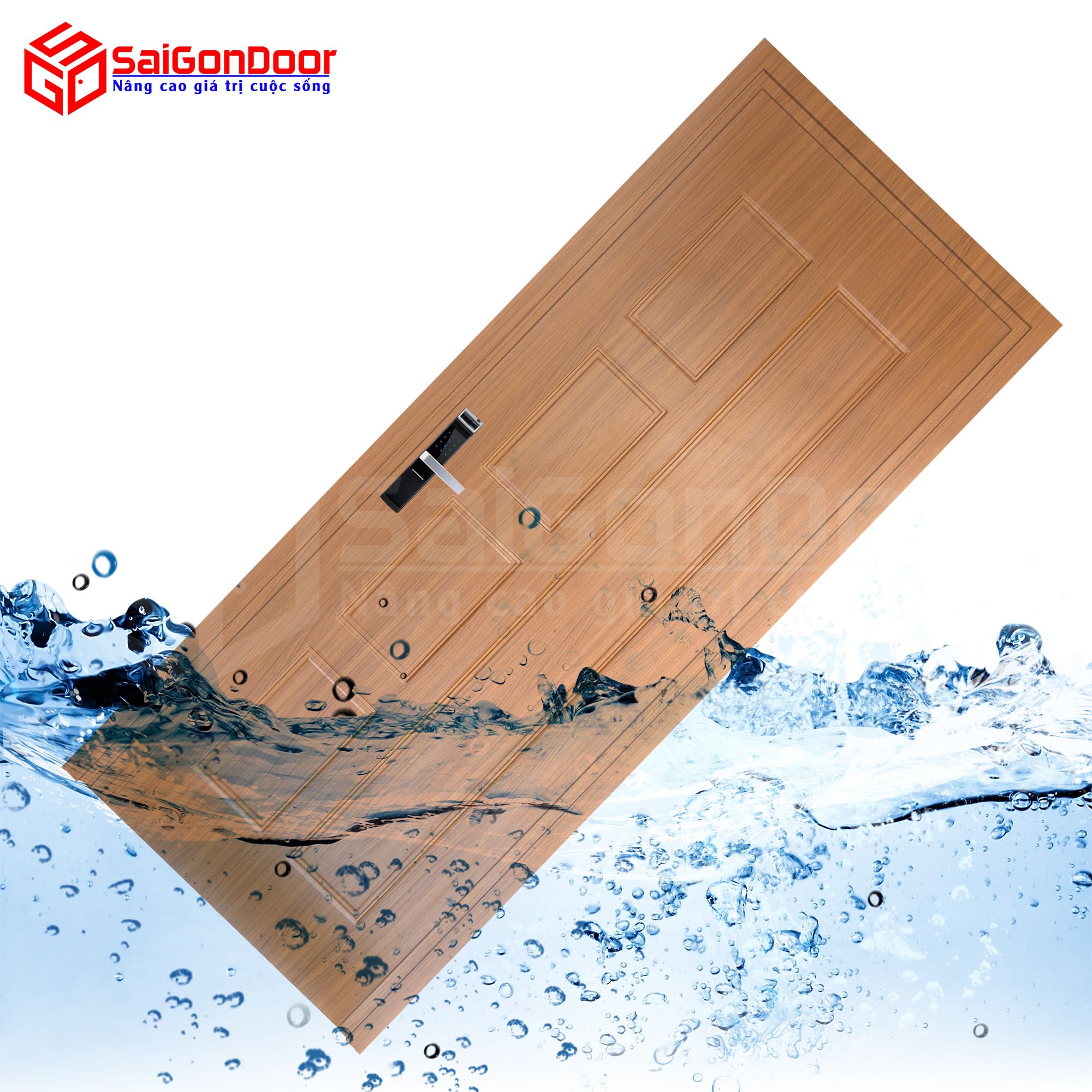 Cửa nhựa gỗ Composite với khả năng chống nước tuyệt đối