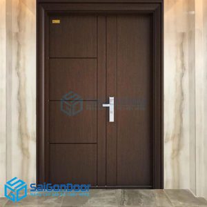 Cửa thép vân gỗ 55