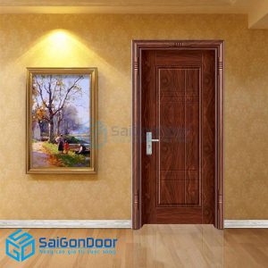 Cửa thép vân gỗ 79