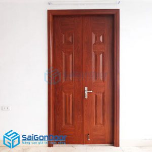 Cửa thép vân gỗ 91