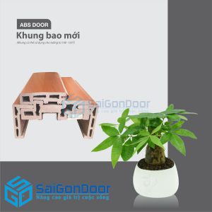 Cửa nhựa ABS Hàn Quốc Khung bao moi