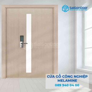 Cửa Gỗ HDF Melammine 2P1G1