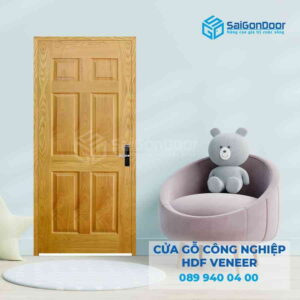 Cửa Gỗ HDF Veneer 6A ash 2