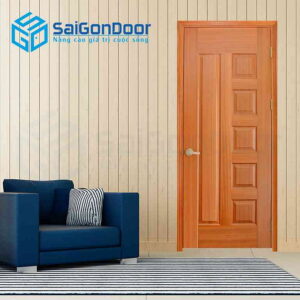Cửa Gỗ HDF Veneer 6B sapele 2
