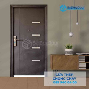 Cửa Thép Chống Cháy P1 den